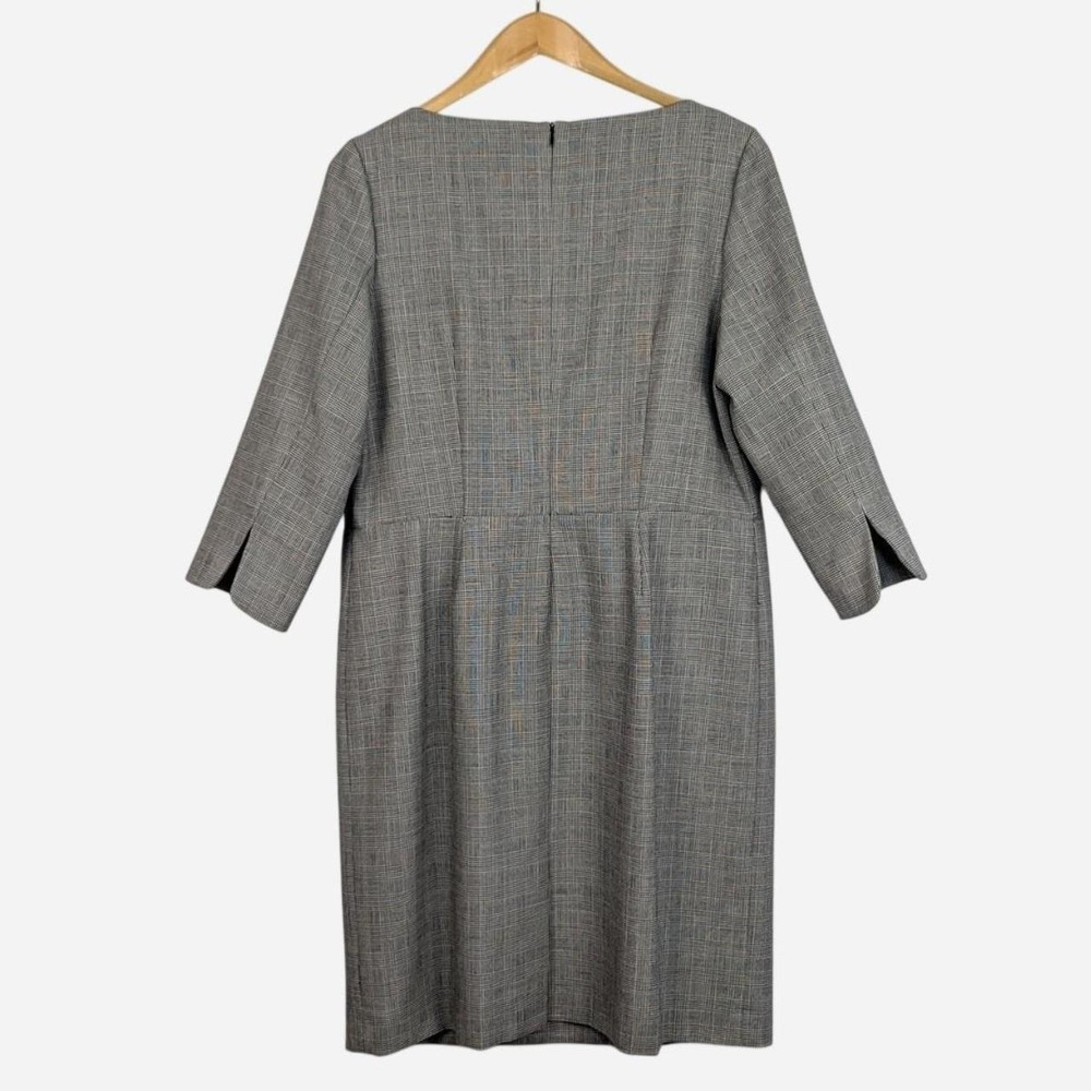Vintage Pendleton Glen Plaid Virgin Wool Dress Size 16 USA Made - Picture 2 of 8